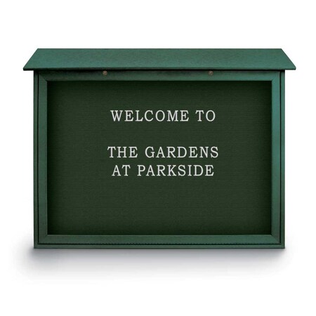 United Visual Products Indoor Enclosed Combo Board, 48"x36", White Frame/Burgundy & Cork UVCB4836W-BURGUN-CORK